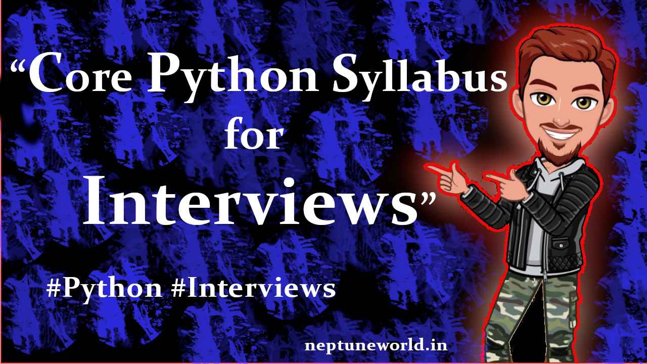 Core Python Syllabus for Interviews