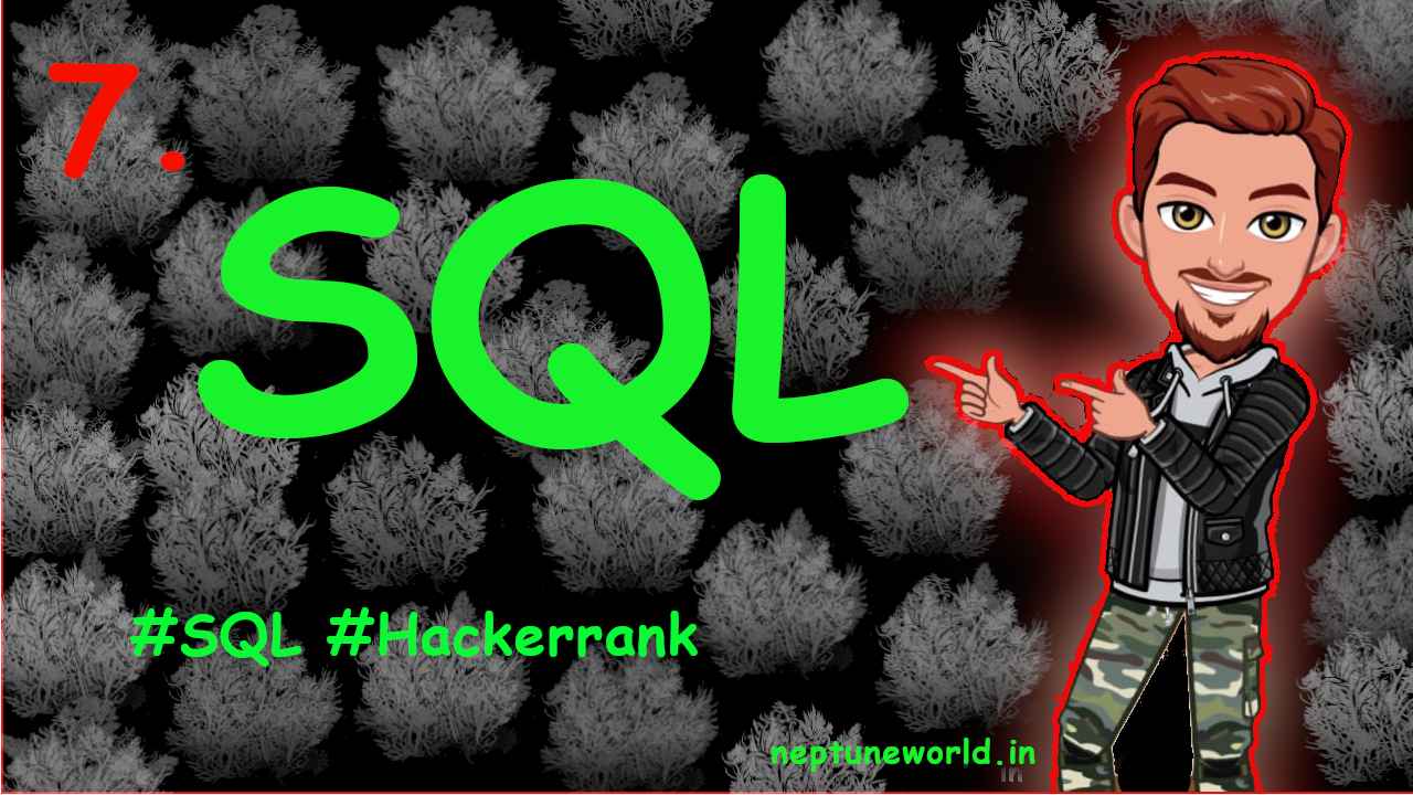 7.Solution of Hacker Rank The Report